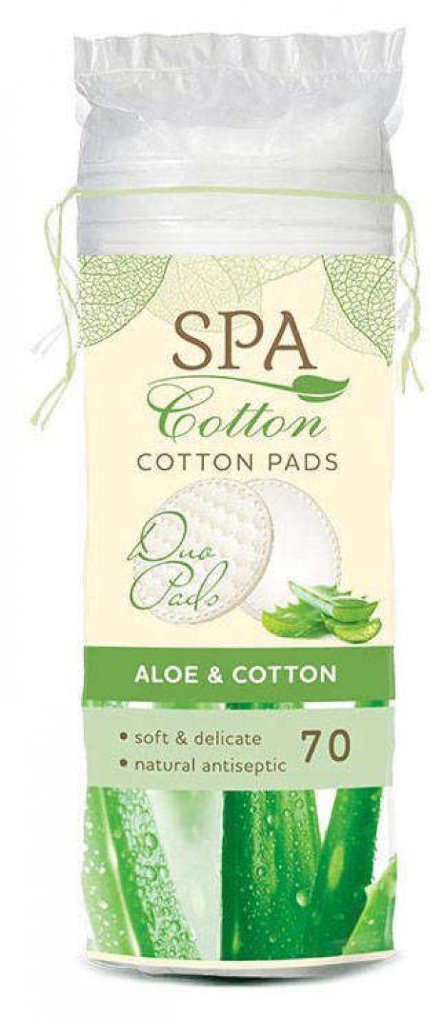 фото Ватные диски spa cotton aloe, 70 шт