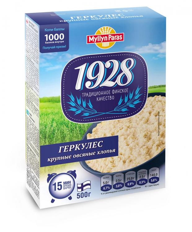 Геркулес Myllyn Paras 1928 крупные овсяные хлопья 500 г 74₽