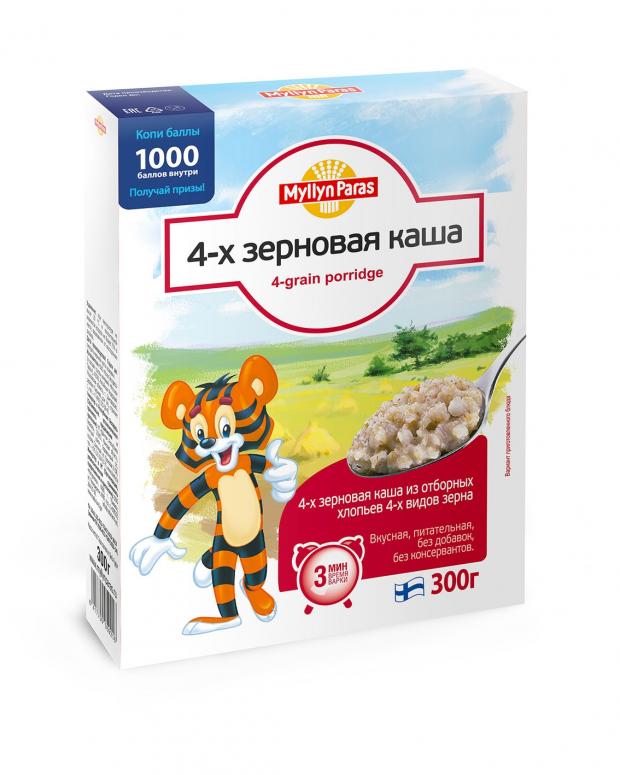 Каша Myllyn Paras 4-х зерновая 300 г 62₽