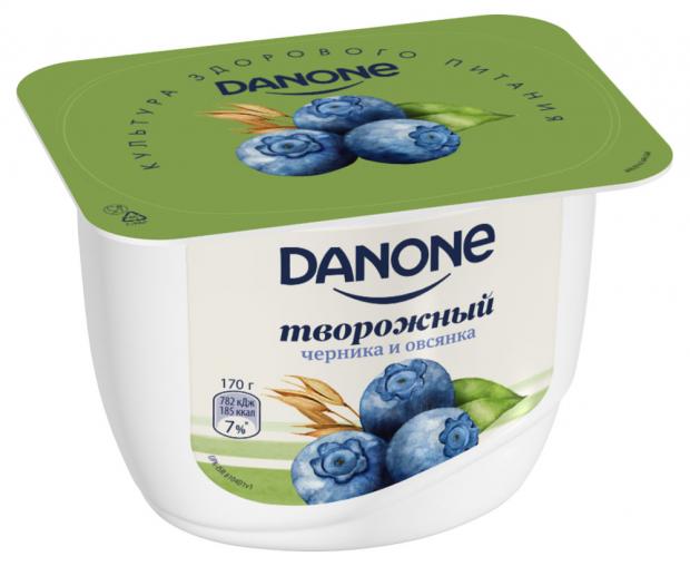 фото Творожок danone черника овсянка, 170 г данон