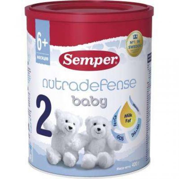 фото Смесь молочная semper baby nutradefense 2 с 6 мес, 400 г