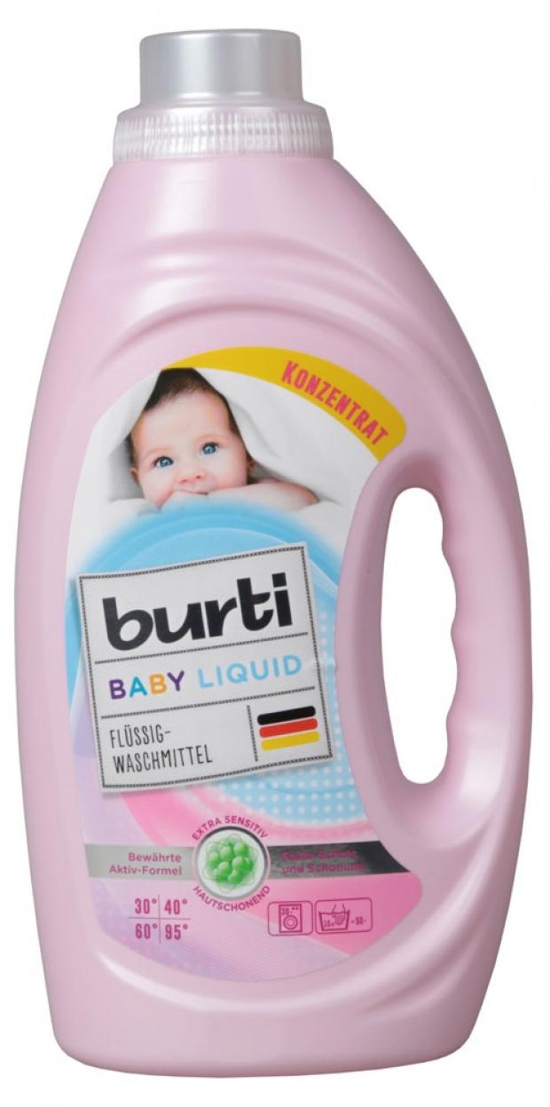 фото Гель для стирки детского белья burti baby liquid, 1,45 л