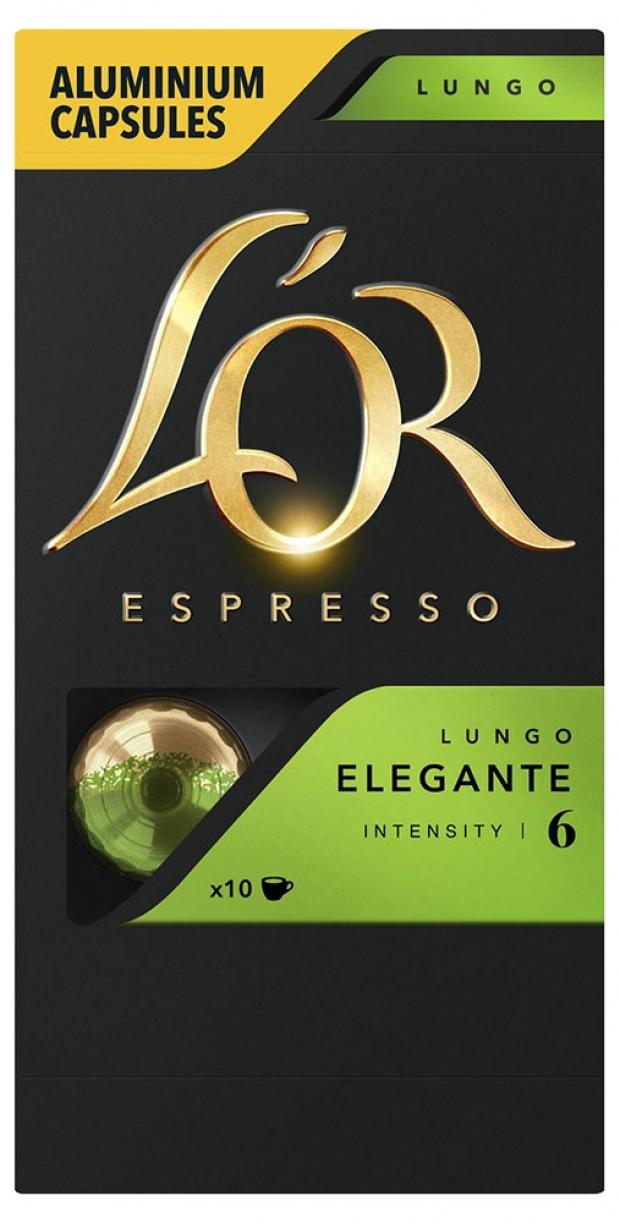 фото Кофе в капкуслах l'or espresso lungo elegante, 10 шт