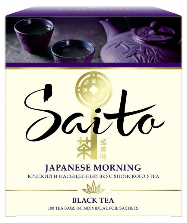 Чай черный Saito Japanese Morning в сашетах, 100х2 г