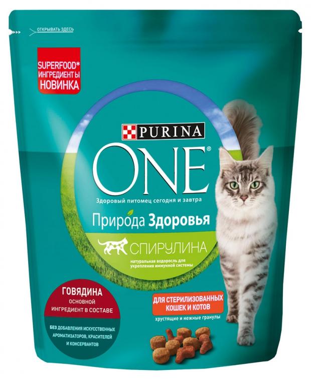 фото Корм для стерилизованных кошек purina one природа здоровья, 680 г