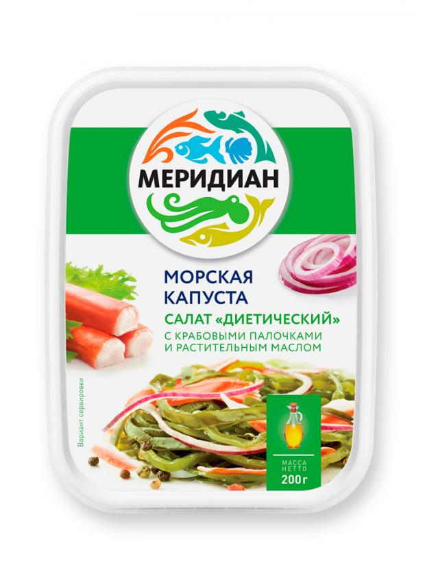 Салат из морской капусты «Меридиан» Диетический, 200 г