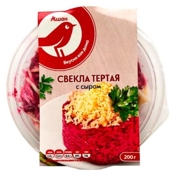 

Свекла тертая Auchan Красная Птица с сыром, 200 г