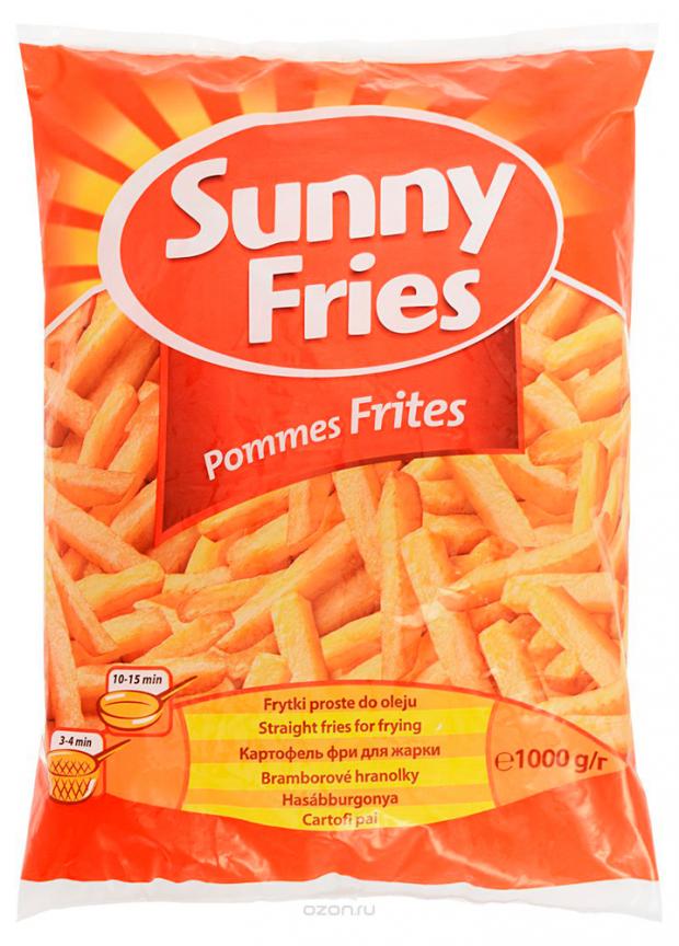 фото Картофель фри sunny fries быстрозамороженный, 1 кг