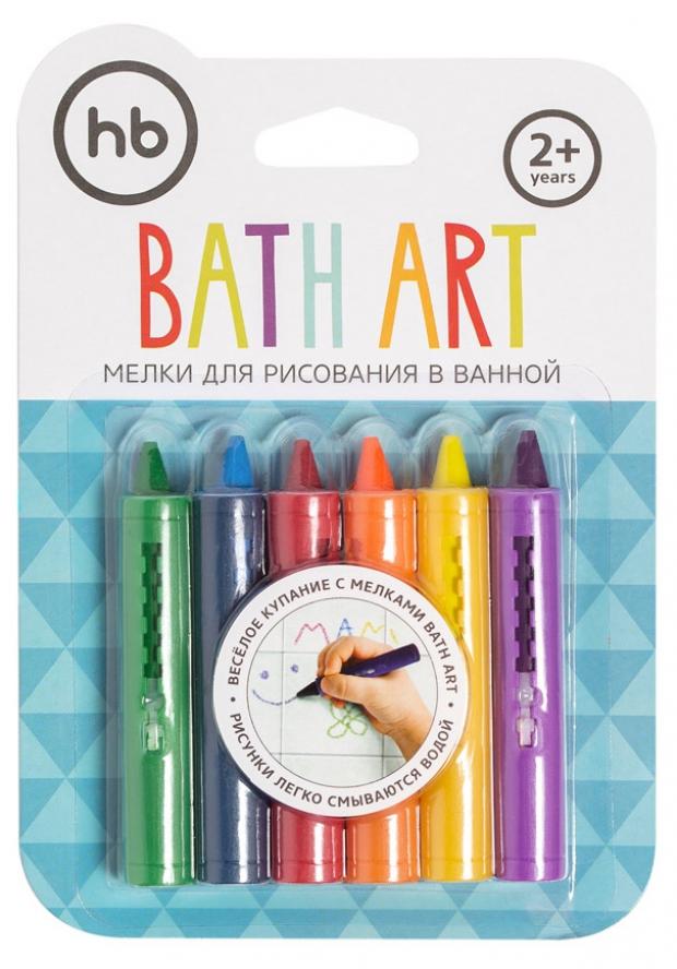 фото Мелки для рисования в ванной happy baby bath art с 2 лет, 6 цветов