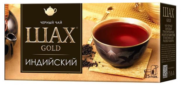 Чай черный Шах Gold Индийский листовой 70 г 67₽