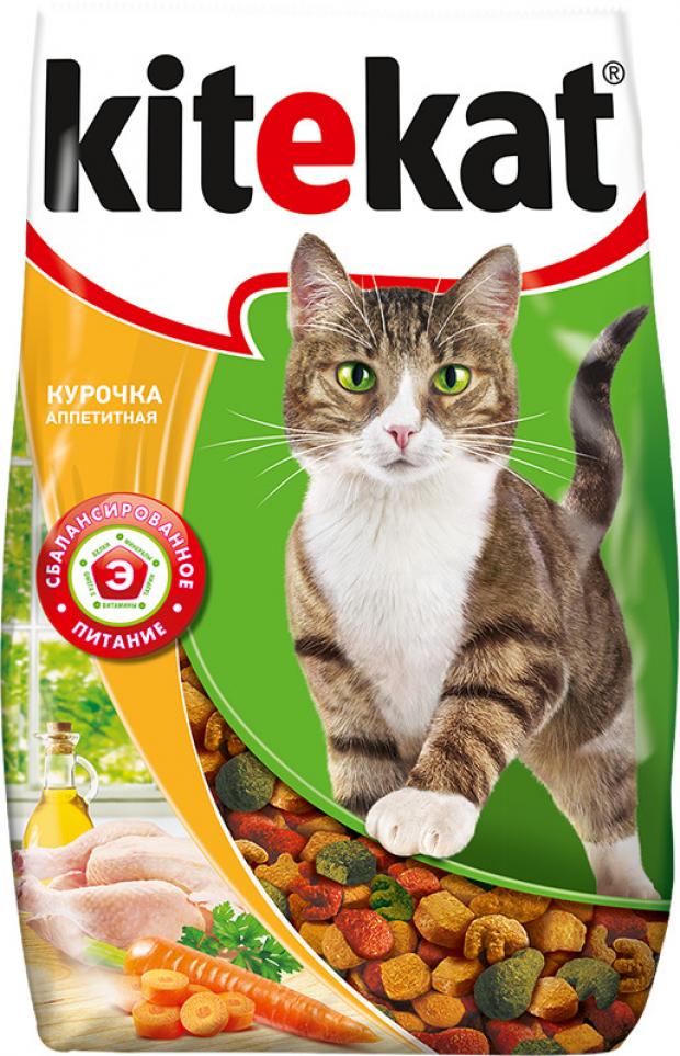 фото Сухой корм для кошек kitekat курочка аппетитная, 800 г