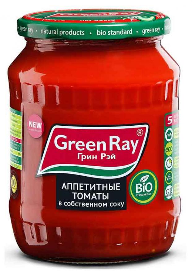 фото Томаты green ray аппетитные в собственном соку, 680 г