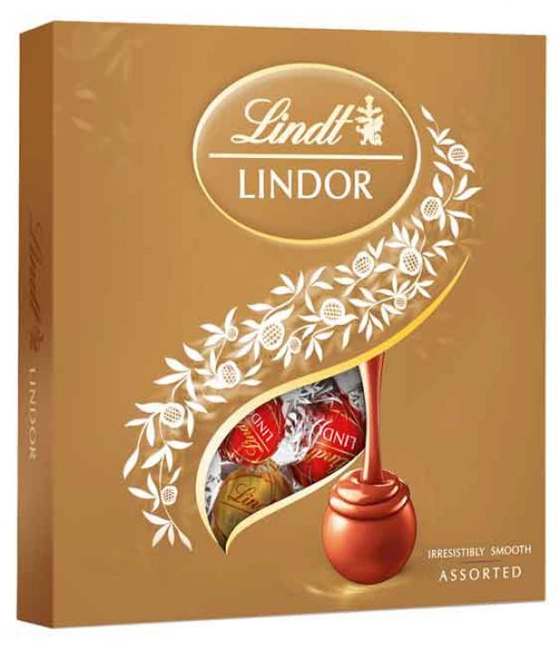 фото Набор конфет lindt lindor молочный шоколад, 125 г