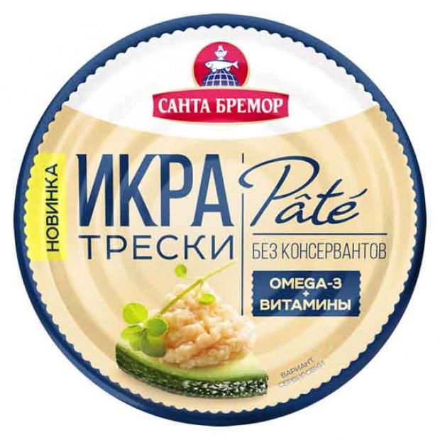 фото Икра трески «санта бремор» pate, 90 г