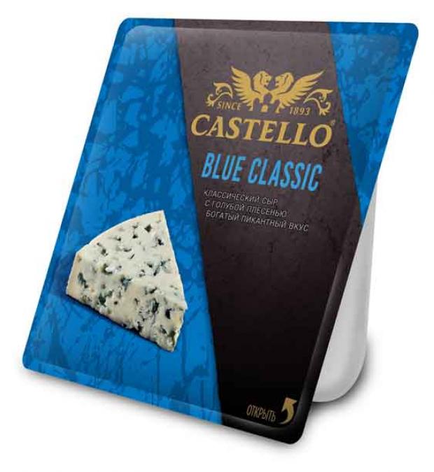 Сыр мягкий Castello Blue Classic с голубой плесенью 50%, 125 г