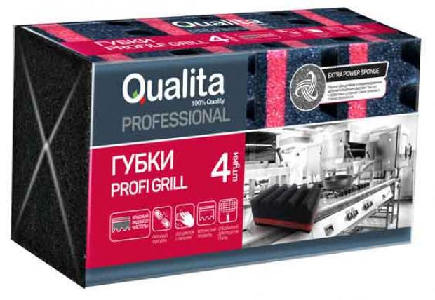 фото Губки кухонные qualita profi grill, 4 шт