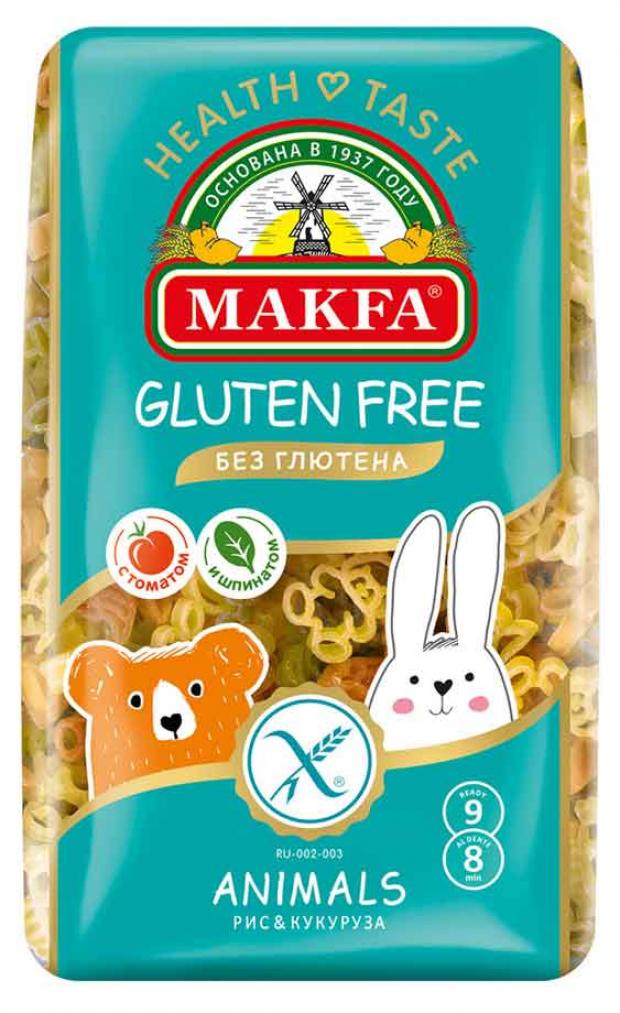 Макаронный изделия MAKFA ANIMALS рис и кукуруза 300 г 110₽