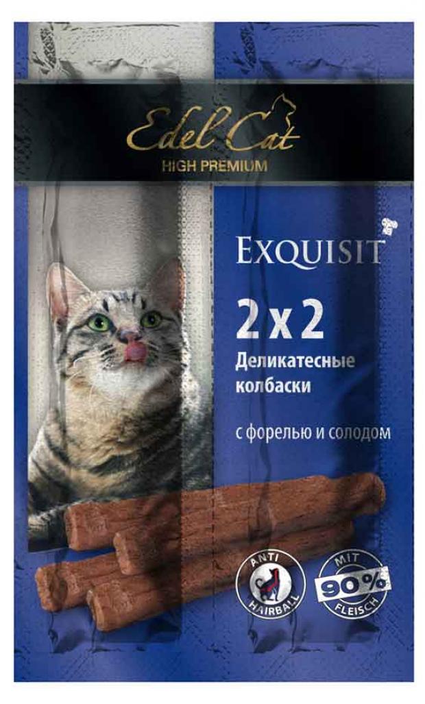 Лакоство для кошек Edel Cat Мини-колбаски с форелью и солодом, 30 г