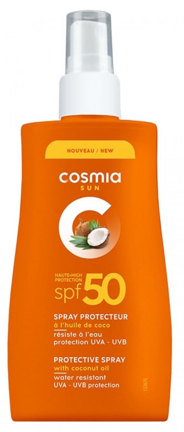 фото Спрей солнцезащитный cosmia высокая защита spf50, 200 мл