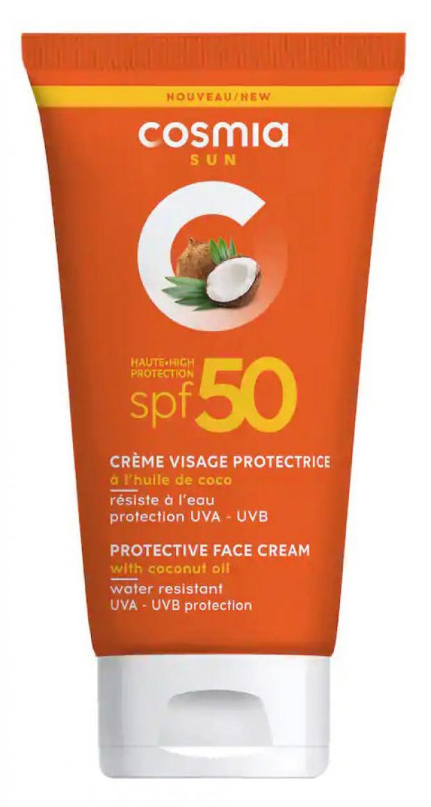 Крем защитный для лица Cosmia SPF50 высокая защита, 50 мл