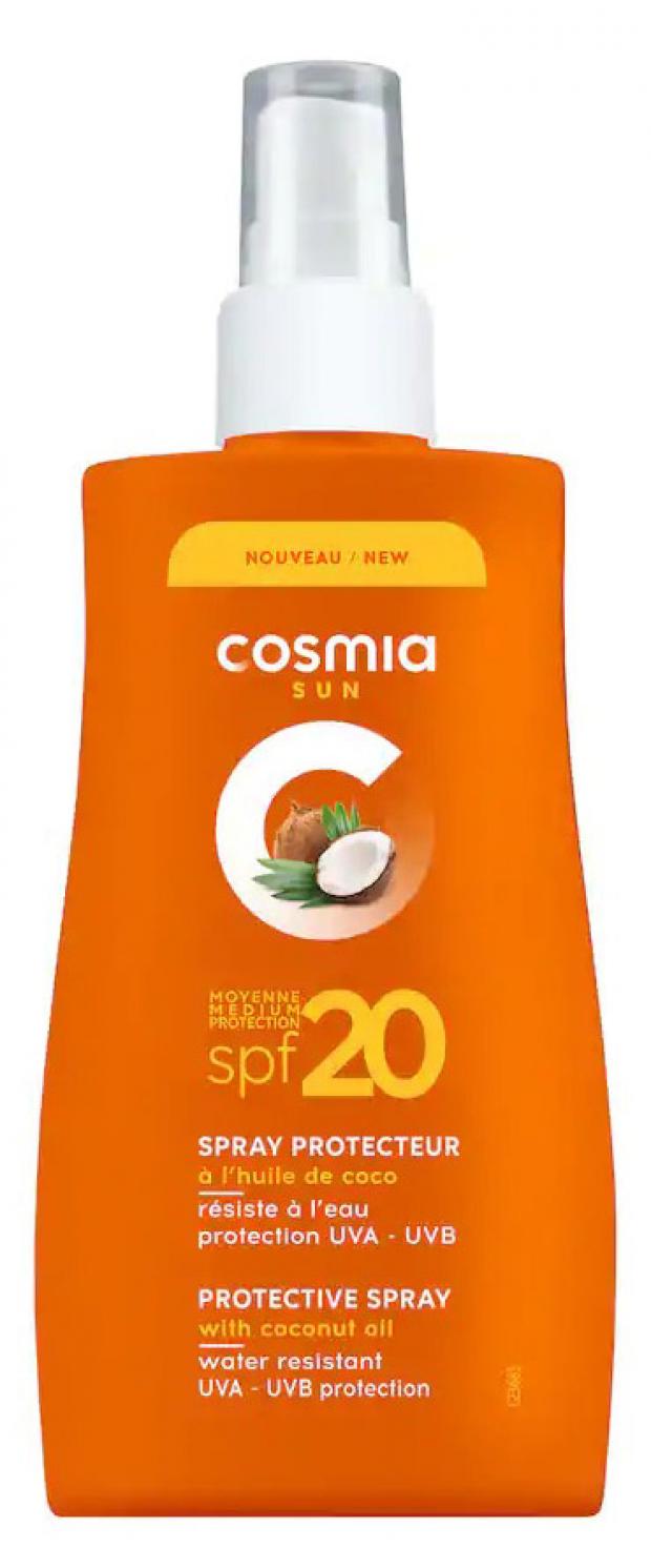 фото Спрей солнцезащитный cosmia spf20 средняя защита, 200 мл