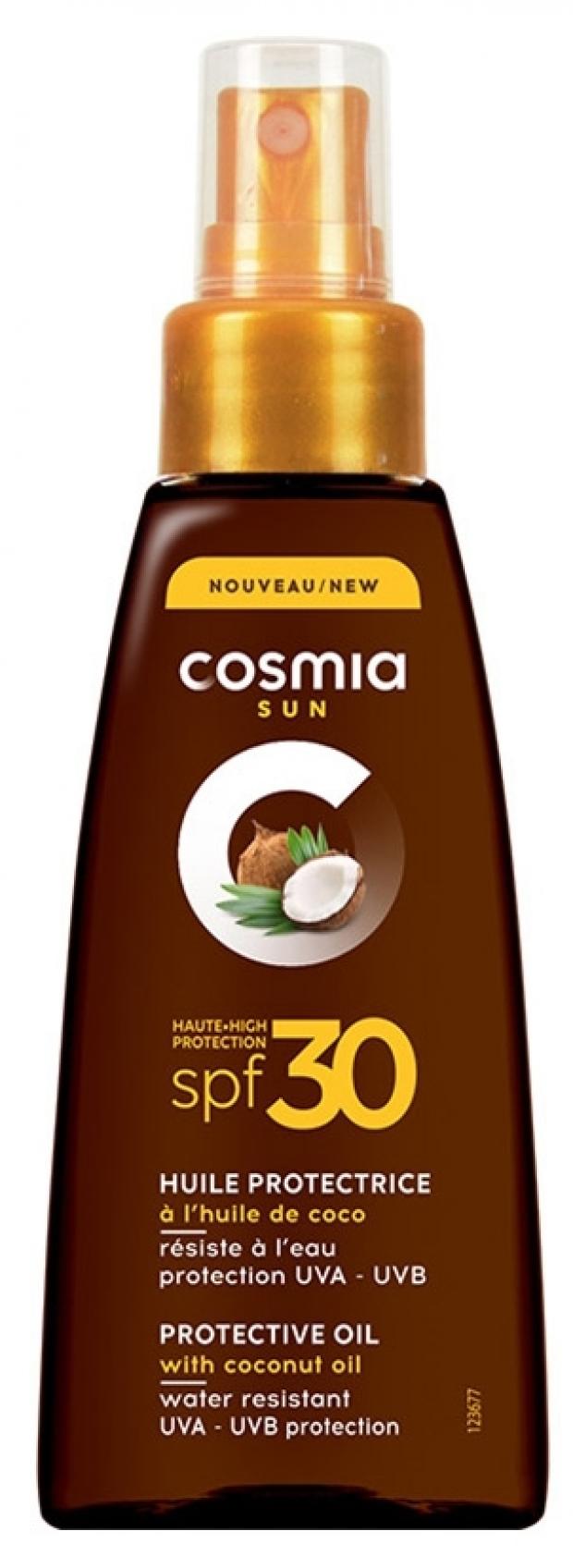 фото Масло солнцезащитное cosmia spf30 средняя защита, 150 мл