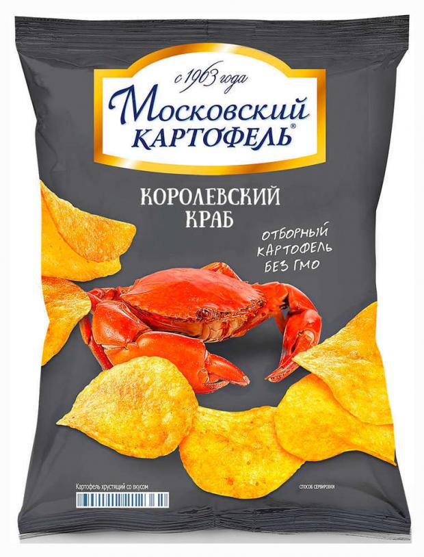 фото Чипсы картофельные «московский картофель» со вкусом королевского краба, 150 г