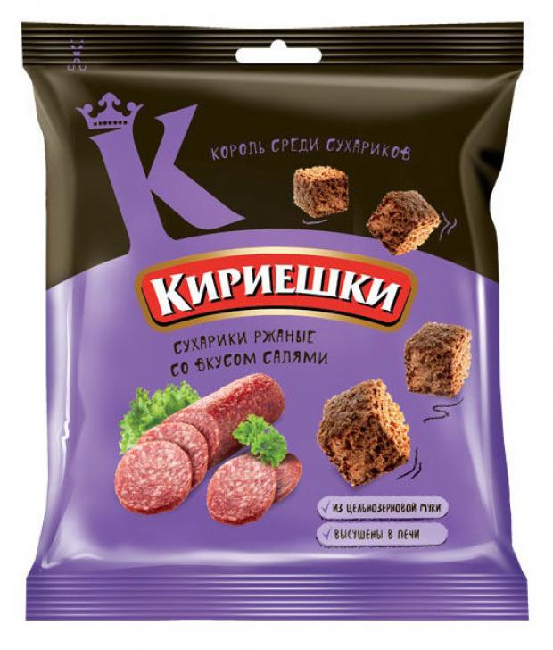 фото Сухарики ржаные «кириешки» со вкусом салями, 40 г