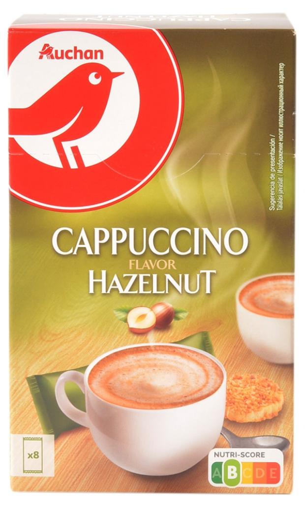 фото Кофе растворимый auchan cappuccino flavor hazelnut, 120 г