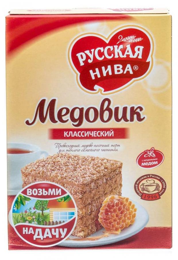 Торт русская нива медовик классический 420г