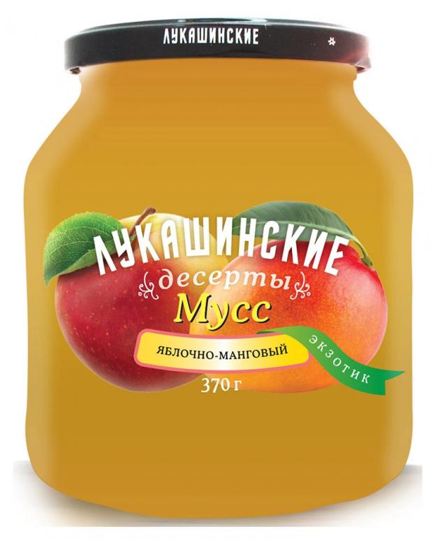 Мусс «Лукашинские» яблочно-манговый, 370 г