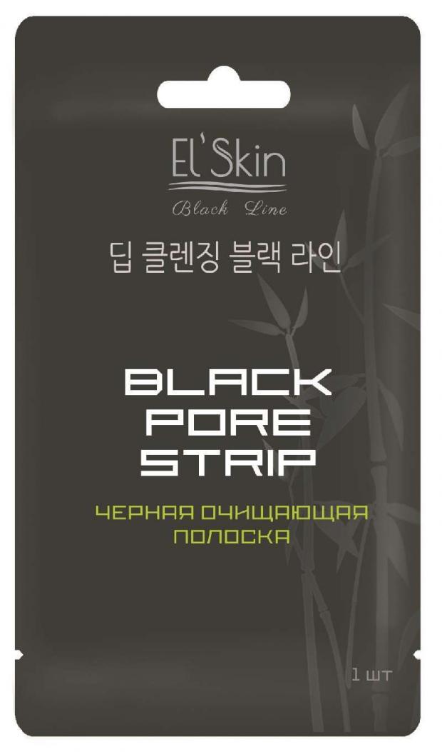 

Полоска для лица El'skin Black Pore Strip очищающая от черных точек, 1 шт