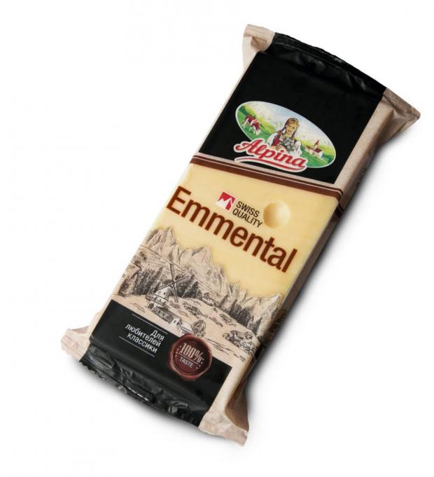 Сыр полутвердый Alpina Emmental 45%, 200 г