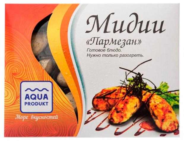 фото Мидии aqua product с пармезаном в заливке, 180 г aqua produkt