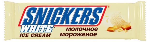 Мороженое Snickers батончик белый, 40 г