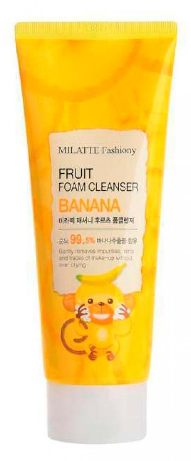 фото Пенка для умывания milatte fashiony fruit foam cleanser banana, 150 мл