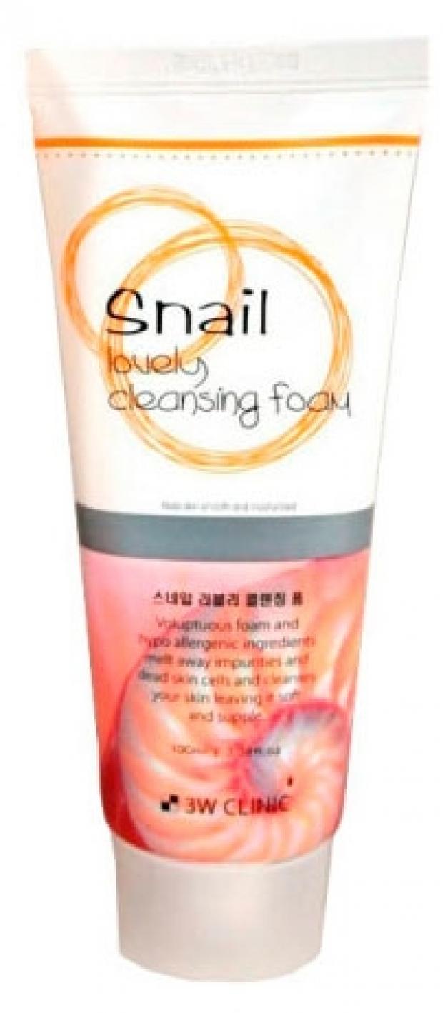 фото Пенка для умывания 3w clinic foam cleansing snail улитка, 100 мл