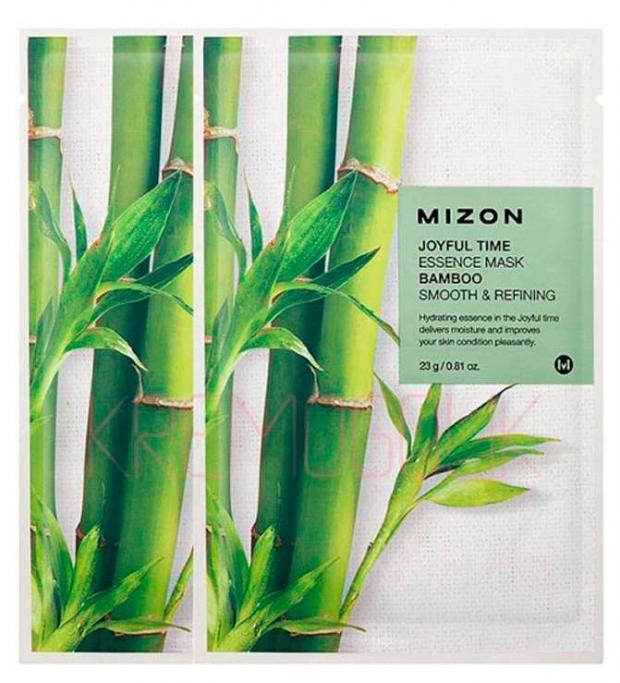 фото Маска для лица mizon joyful time essence mask bamboo тканевая, 23 мл