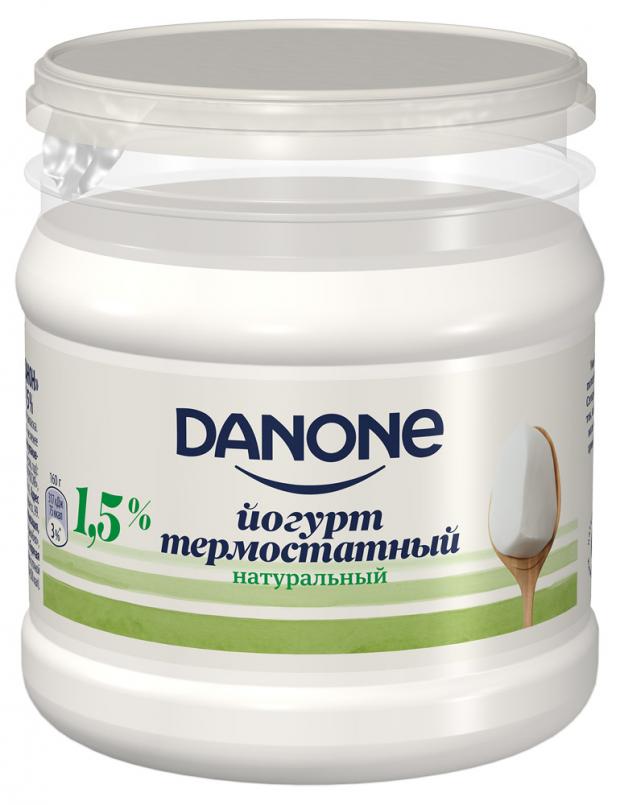 фото Йогурт danone термостатный натуральный 1,5%, 160 г