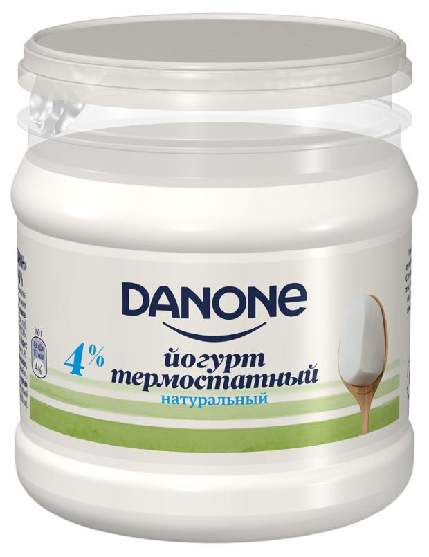 фото Йогурт danone термостатный натуральный 4%, 160 г