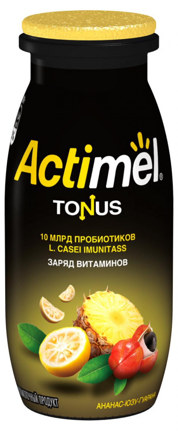 

Напиток кисломолочный Actimel ананас юзу экстракт гуараны 2,5%, 100 г