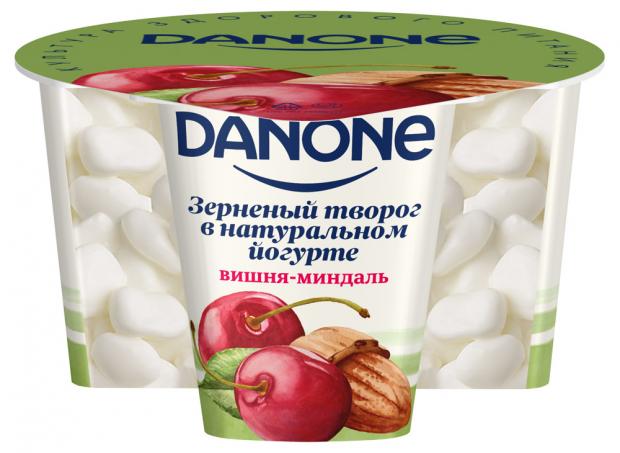 фото Творог danone зерненый вишня миндаль 5%, 150 г