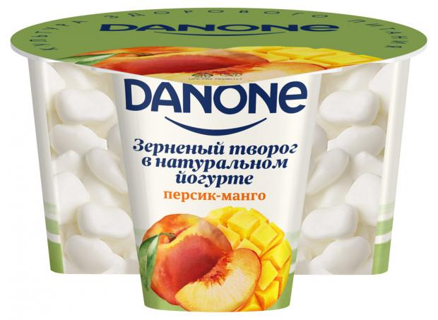 фото Творог danone зерненый персик манго 5%, 150 г