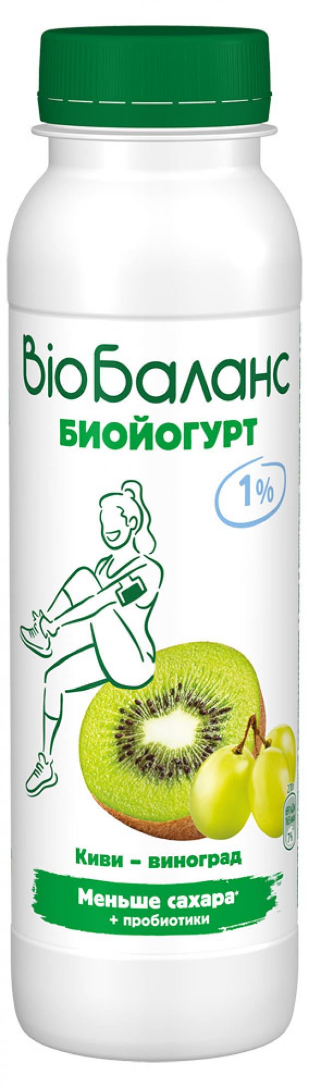 

Биойогурт питьевой «Bio-Баланс» киви виноград 1%, 270 г