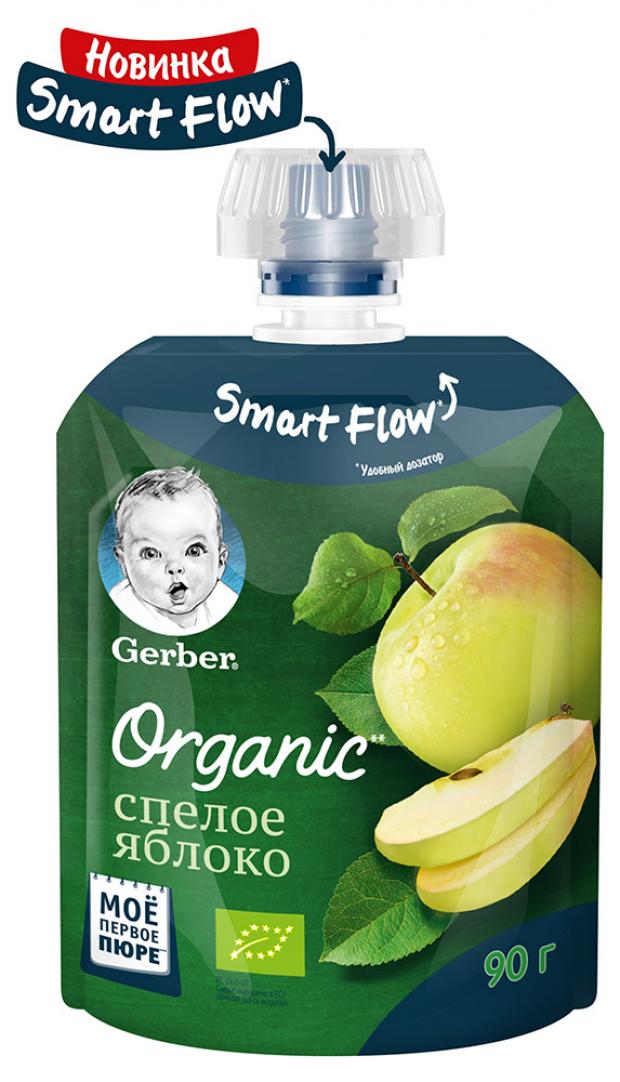 фото Пюре фруктовое gerber organic спелое яблоко с 4 мес, 90 г gerber®