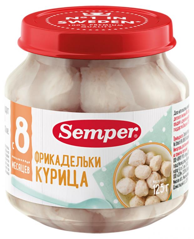 фото Пюре мясное semper фрикадельки курица с 7 мес, 125 г