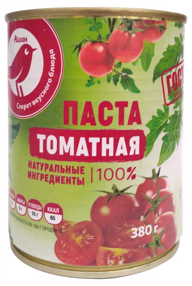 фото Томатная паста auchan красная птица, 380 г