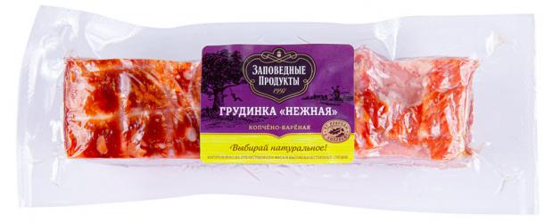 фото Грудинка копчено-вареная «заповедные продукты» свинина нежная, 300 г