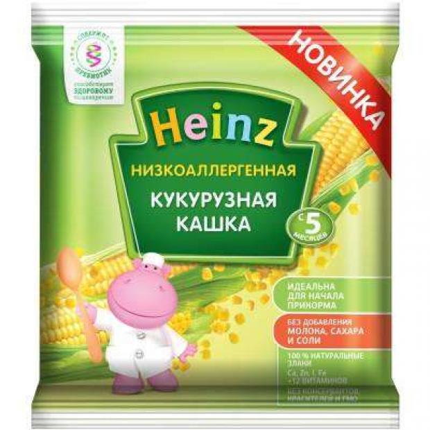 фото Каша безмолочная heinz низкоаллергенная кукурузная с 5 мес, 20 г