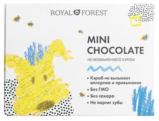 Мини-шоколад из кэроба Royal Forest необжаренный кэроб, 30 г